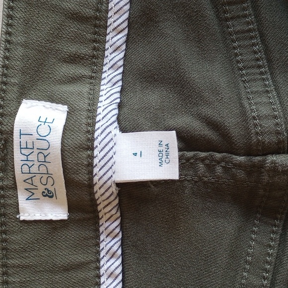 Market & Spruce Mid-Rise Skinny Ankle Jeans 2 Olive Green 27x28 - 50off3 - Picture 3 of 10